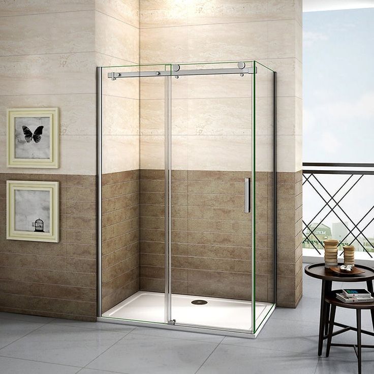 Cabine De Douche Coulissante 150x70x195cm, Porte De Douche 150cm + Paroi Latérale, Verre 8mm Anticalcaire